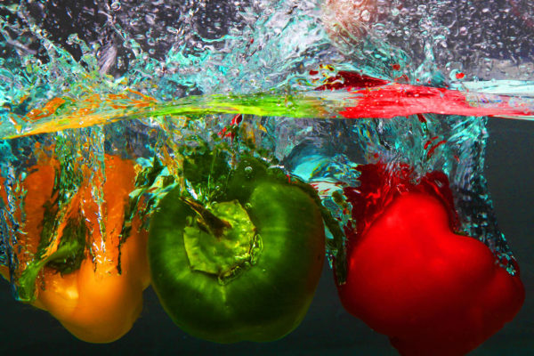 Paprika in Quelle