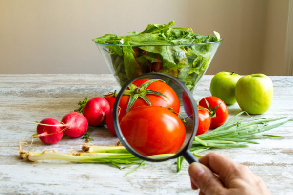 Obst und Gemüse unter der Lupe